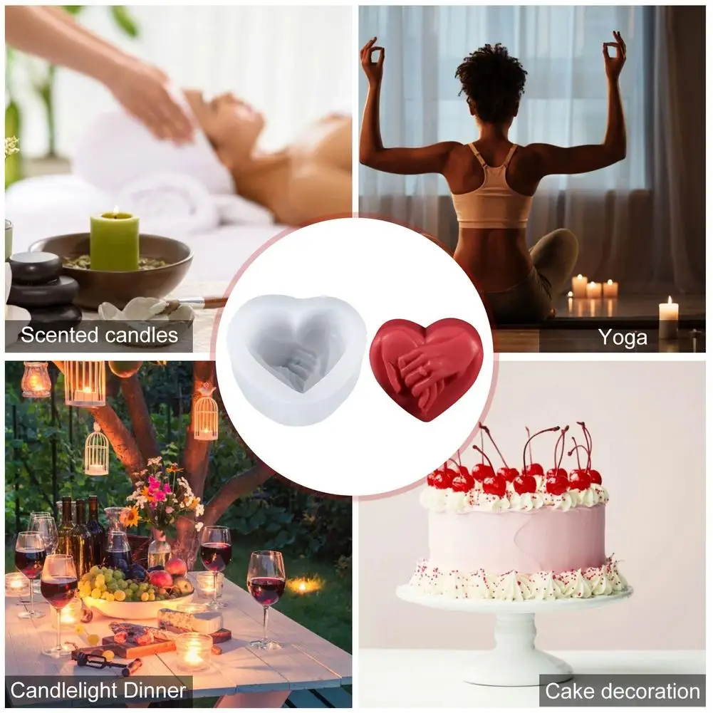 Силиконовые формы в виде свечи для изготовления свечей форма форме сердца