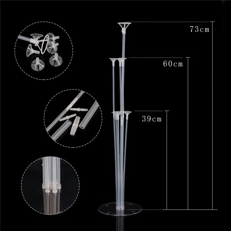 Прозрачный шар колонна база пластиковая подставка для воздушных шаров 70 см
