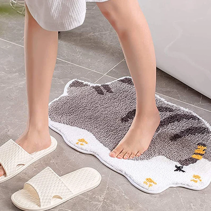 

Cute Bath Mat for Kids,Ultra Soft Non-Slip Bathroom Rug,Plush Carpet Doormat for Tub,Shower and Bathroom