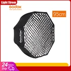 Портативный софтбокс Godox 95 см, 37,5 дюймов, сотовый софтбокс для фото, софтбокс для вспышки Godox Yongnuo