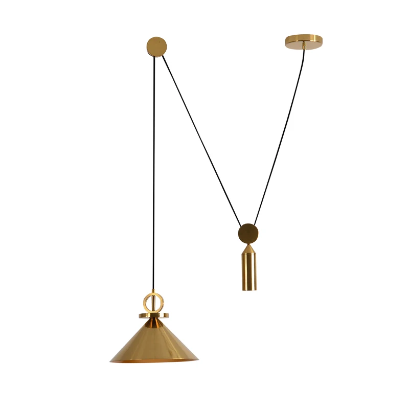 Подвесная латунная цветная Регулируемая лампа прикроватная приподнятая или