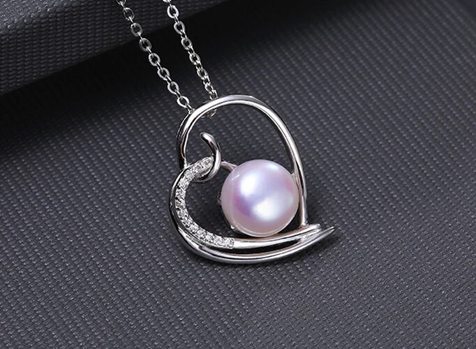 + 501 Хуэй язык 8-9 мм полный шарик сильный блеск Пресной воды Жемчужные Подвески |