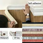 3D пенопластовая Настенная Наклейка s, самоклеящаяся Водонепроницаемая Наклейка на стену, Настенная Наклейка для гостиной, спальни, домашние украшения