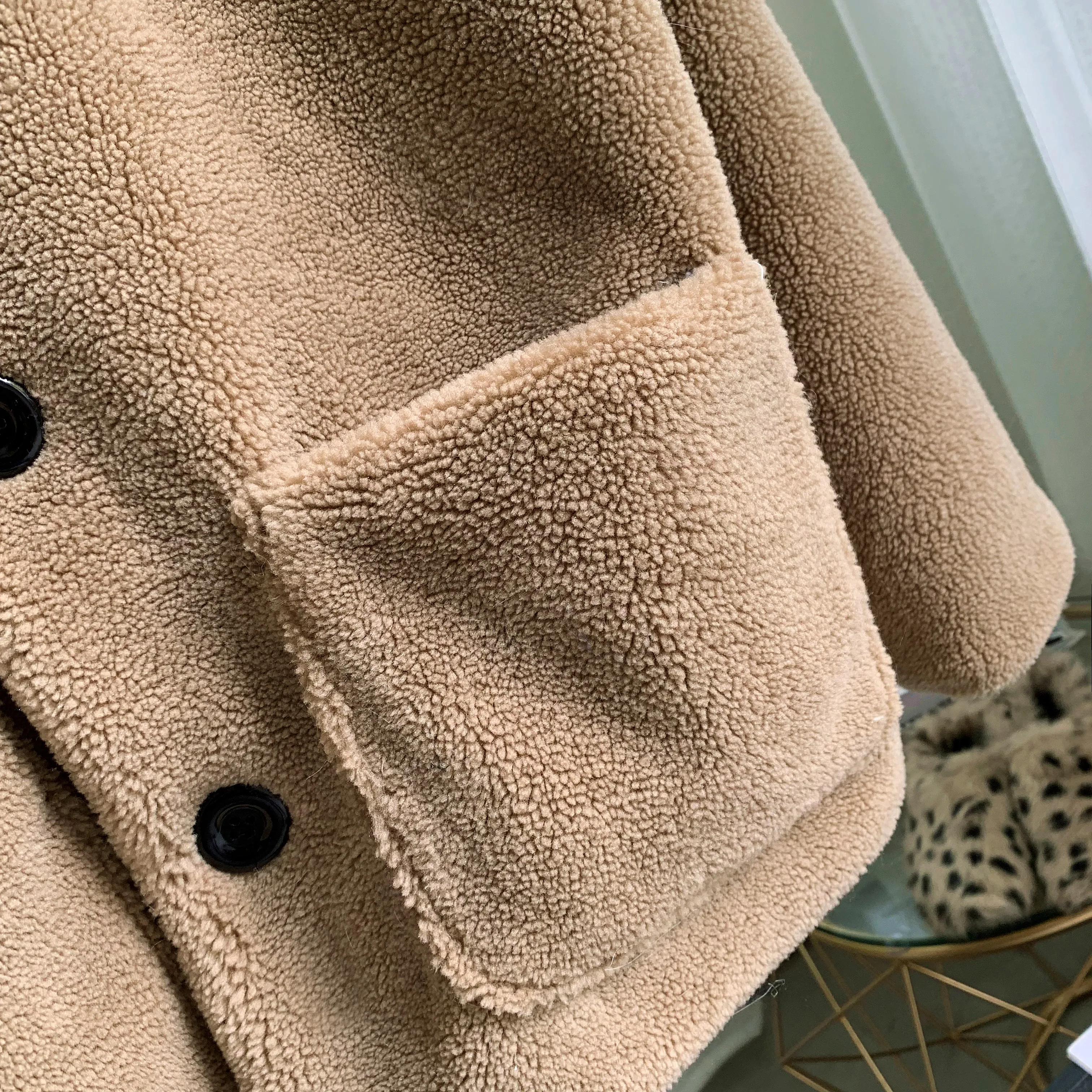 2019 зимние однобортные куртки и пальто Тедди женская верхняя одежда толстые из