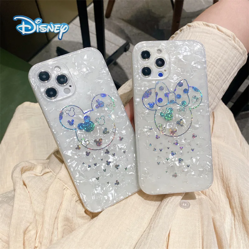

Disney Mickey Cartoon Phone Case for iPhone 13 12 11 Pro Max X XR 7 8 Plus SE Phone Anti-Fall Cellphone Protective Back Covers
