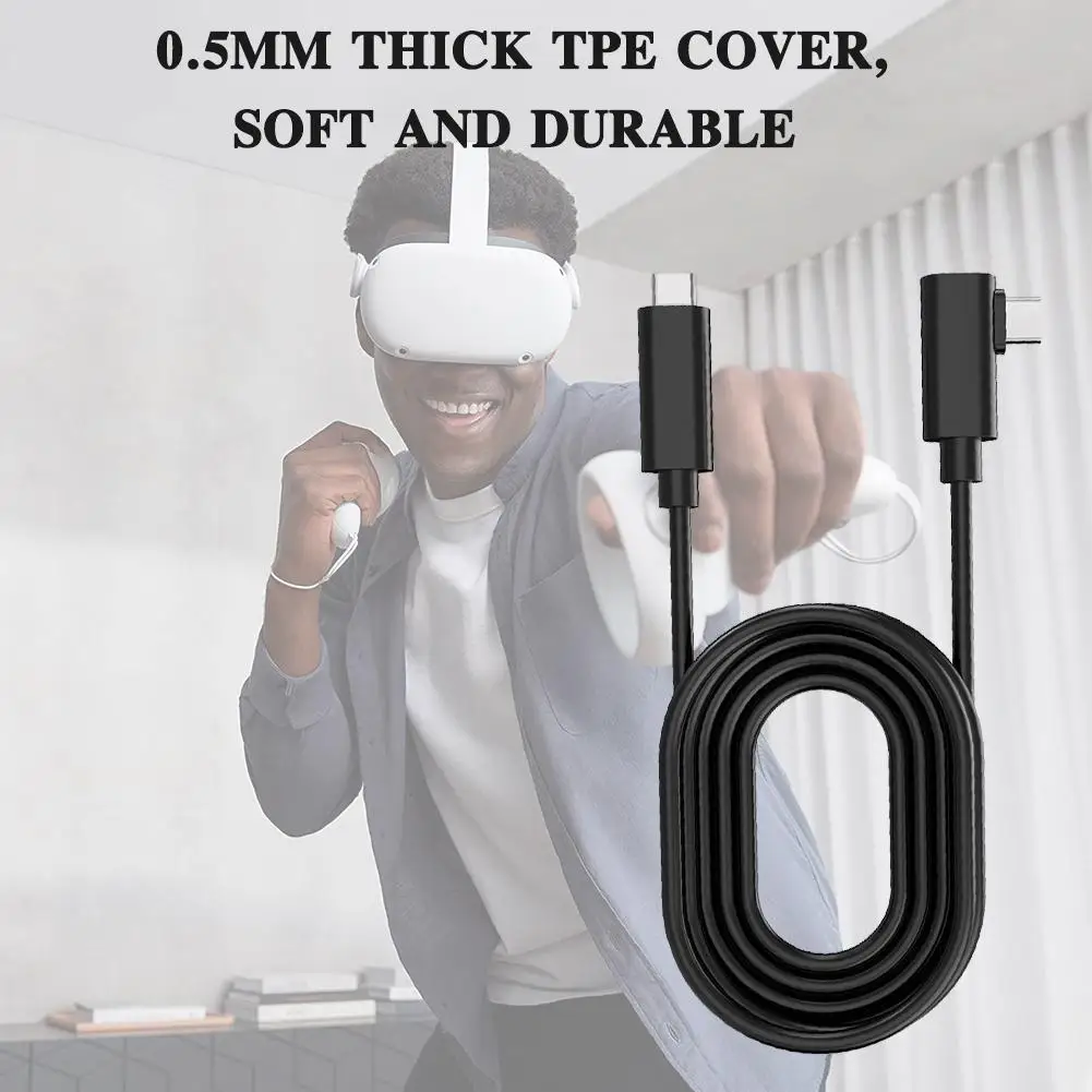 

3/5M Headset VR Cable PC VR For Quest 2 and Type-C Link Data Accessories Fast Reality USB3.2 Transfer Charge Virtual Gen1 I3X8