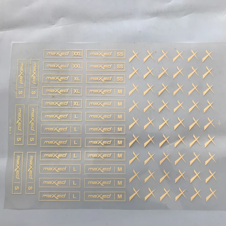 Пользовательские этикетки для стирки одежды термотрансферные пластиковые