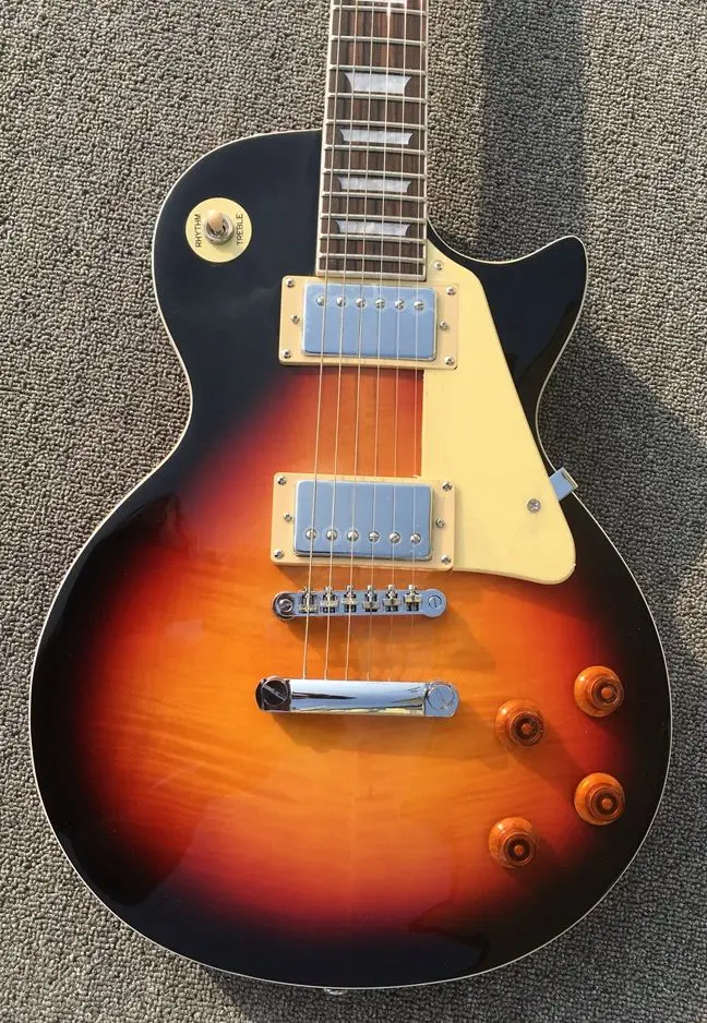 

New Flame top high quality rose wood fingerboard 22 fret free delivery made in china electric guitar