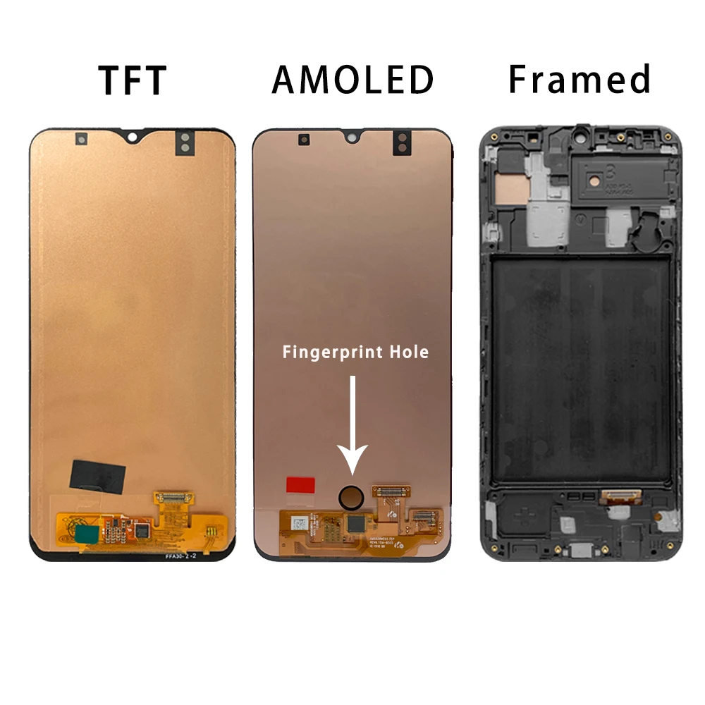SUPER AMOLED For Samsung GALAXY A30 LCD Display Touch Screen With Frame Digitizer Assembly Original A305/DS A305FN A305G | Мобильные