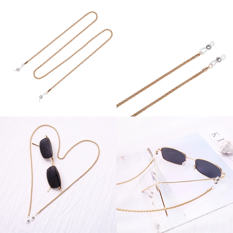 

New Metal Cord Glasses Strap Golden Fashion Men Women Reader Sunglasses Chain