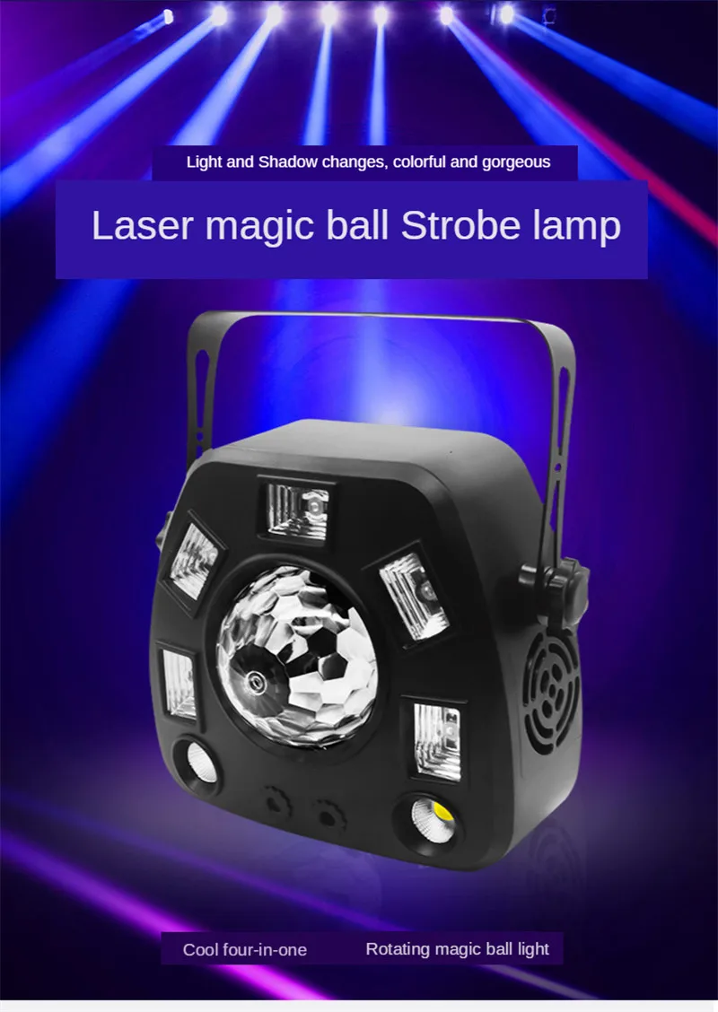 

Disco Laser Light Projector Dj Light Equipment Dmx Party Lights Stage Lights Effect Home Ktv 4in1 Pattern Effect R&G Audio LED