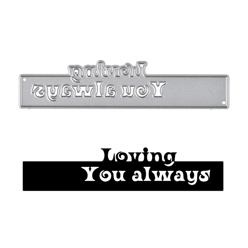 GJCrafts Loving You always украшение слова металлические Вырубные штампы новые 2019 для