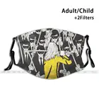 Многоразовая маска для рта Kill Bill с 3d принтом, моющийся фильтр, противопыльная маска для лица, Kill Bill Quentin Tarantino Movies Cinema