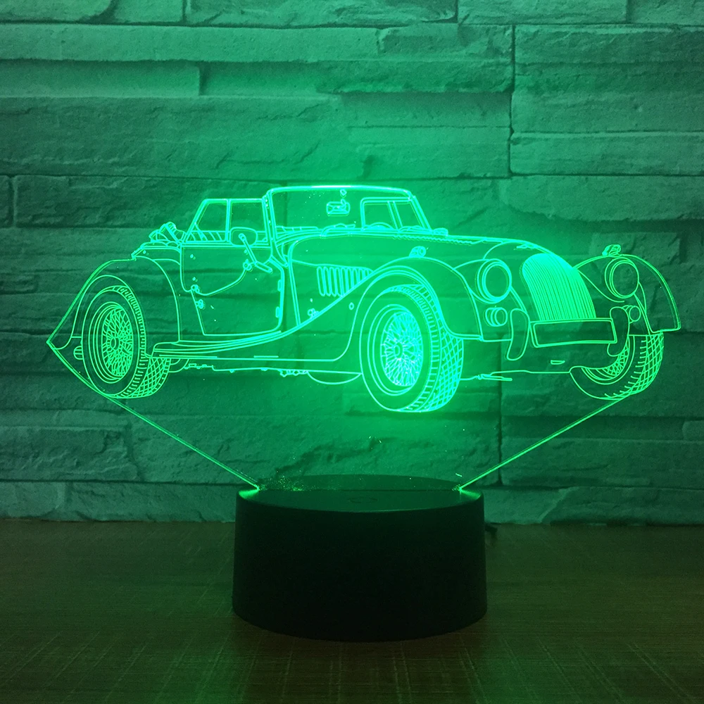 Limousine автомобильный 3D светодиодный ночник романтическая спальня настольная лампа подарки на день Святого Валентина роскошный автомобиль для мальчиков Детский спальный светильник дропшиппинг