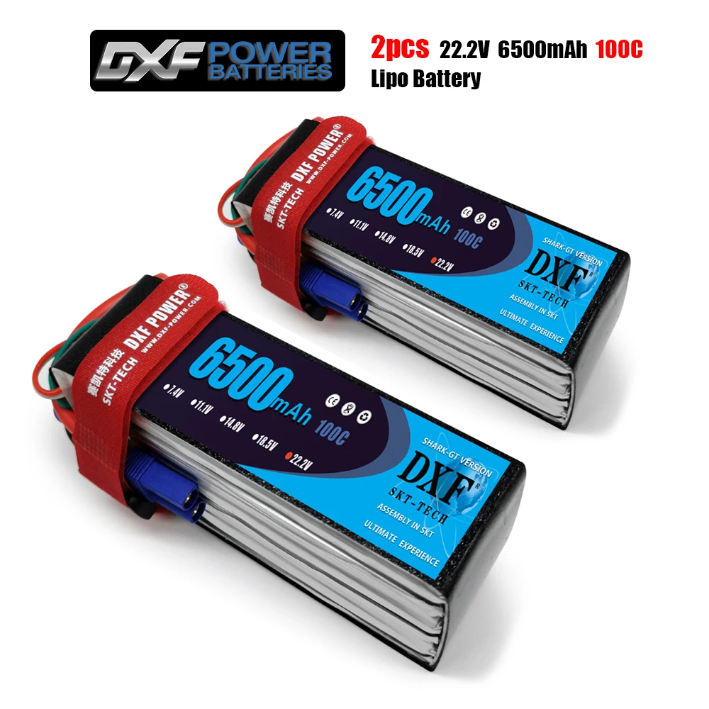 DXF 6S 22 2 V 6500mAh 100C 200C Lipo Battery XT90 XT60 T Deans EC5 для FPV дрона самолетов автомобиля лодки