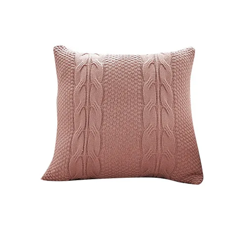 45X45 см вязаная Наволочка на подушку спальня декоративные подушки Капа квадратные