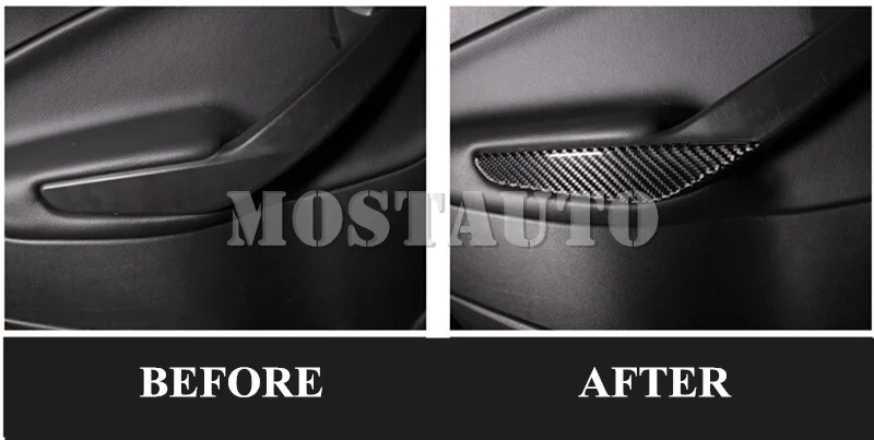 Накладка на дверную ручку автомобиля из углеродного волокна для Ford Escape Kuga 2016 2018 2