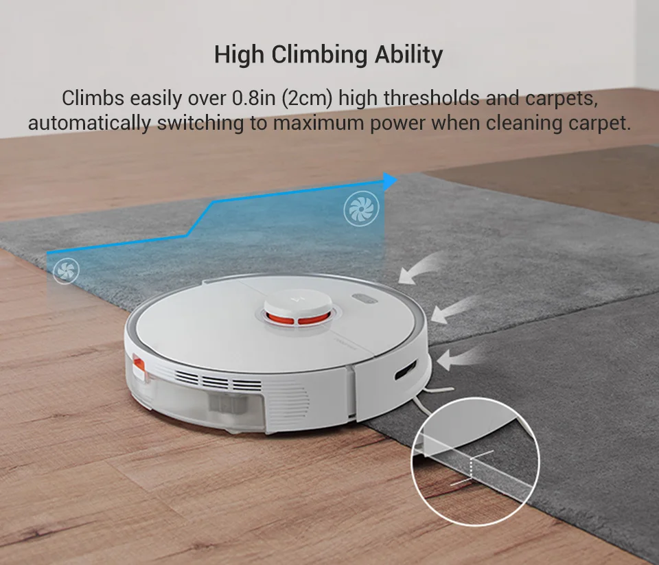 S5 Max Roborock Robotic Vacuum Cleaner For Home Wireless Sweeping Wet Dry Auto Mopping Hair Planned By APP | Бытовая техника