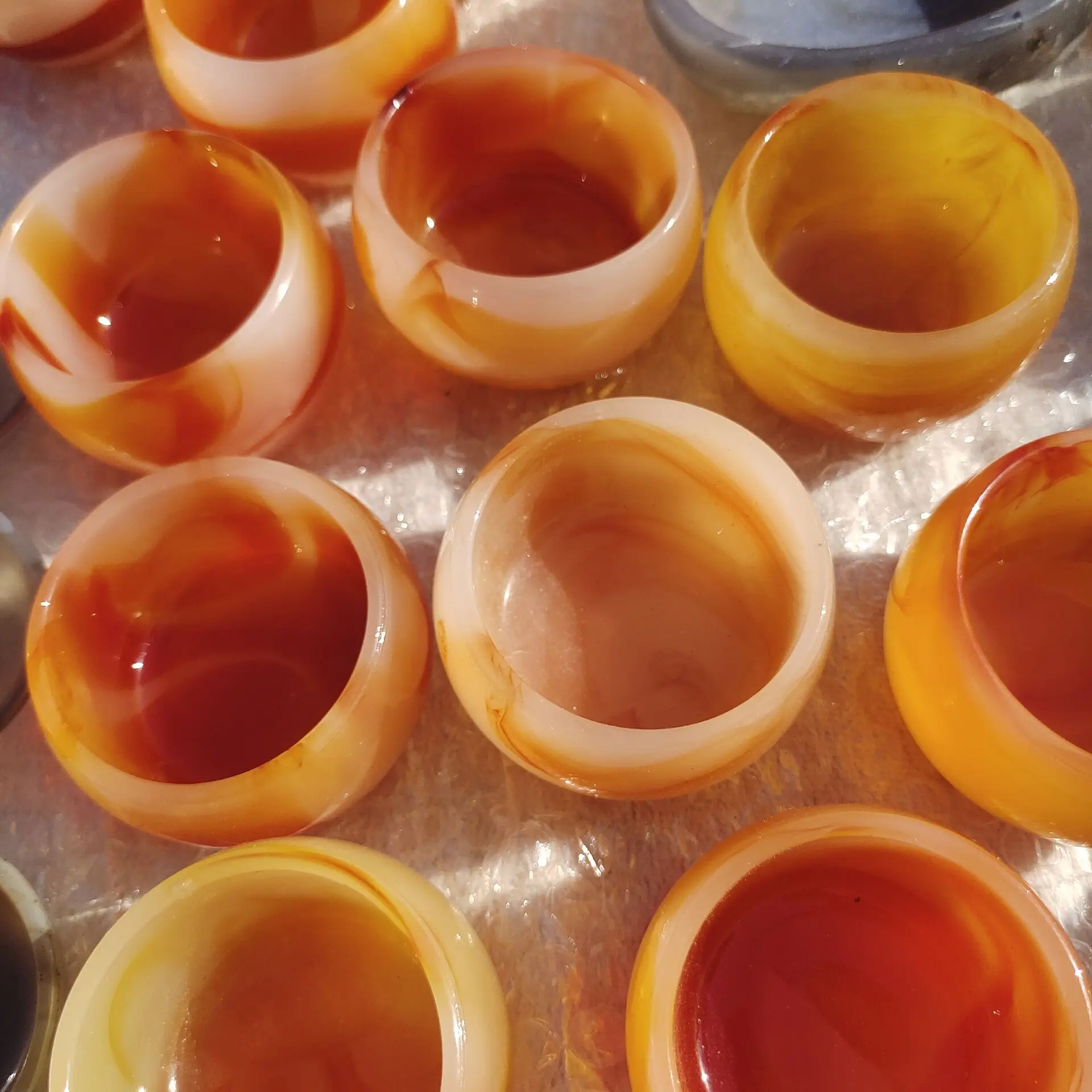 

1pcs Natural crystal agate bowl agate Ashtray crystal ashtray home decoration stones and minerals Healing crystals