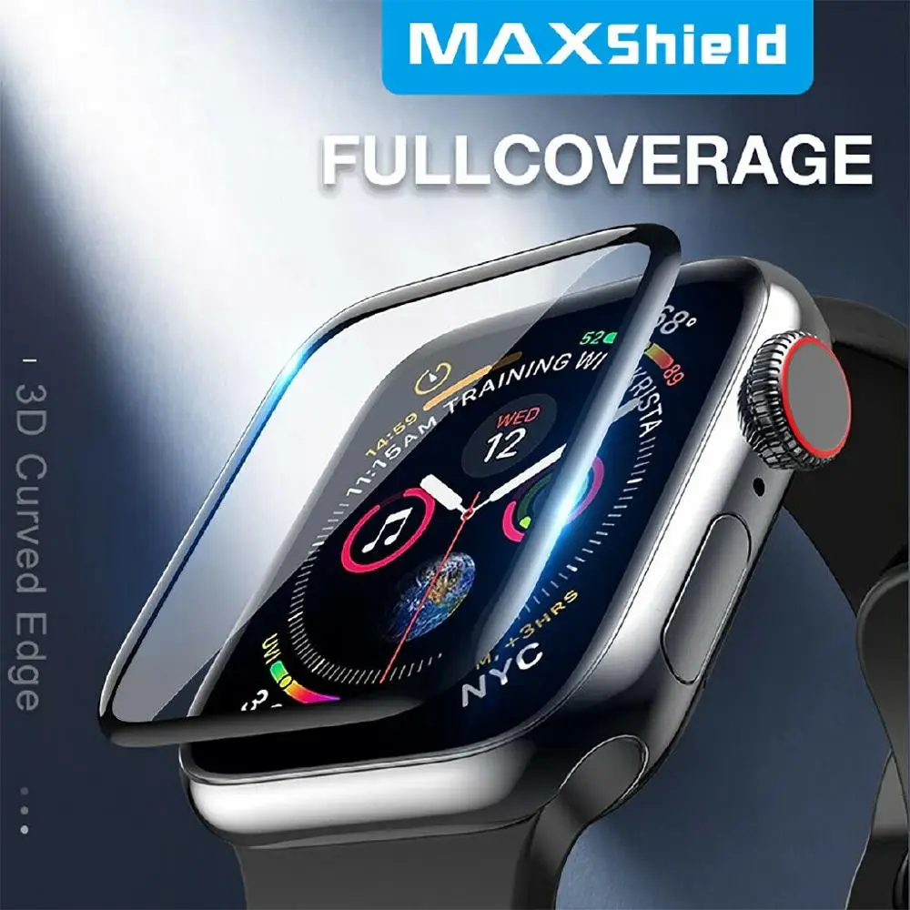 2 шт. Экран Защитная крышка для Apple Watch версии 4/3/2/1 6D изогнутая прозрачная защитная