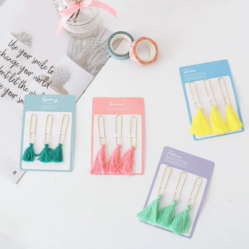 Новинка набор креативных милых металлических блокнотов с кисточками и золотыми