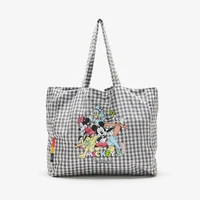 disney women men shoulder bag canves high capacity handbag cartoon mickey mouse shopping bag