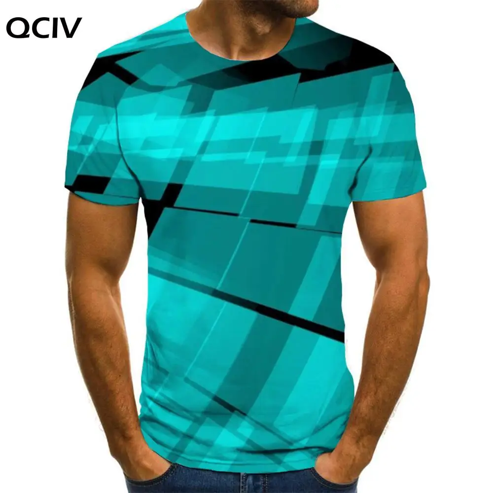 

QCIV Psychedelic T shirt Men Geometry Anime Clothes Graphics T-shirts 3d Abstraction Tshirt Printed Mens Clothing summer Cool