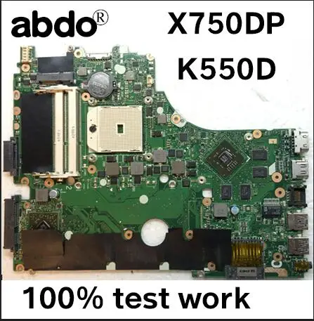 Материнская плата X750DP REV: 2,0 для ASUS X550 X550DP K550D X550D K550DP материнская плата для ноутбука X750DP материнская плата тестовая работа