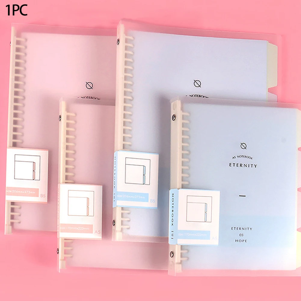 

DIY Spiral Loose Leaf Monthly Planner Diary Making School Office Lined Stationery Writing Gift Binder Notebook With Ring Holes