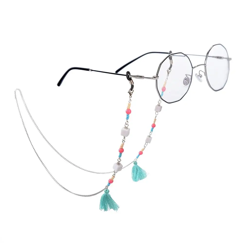 Новейшие разноцветные шарики 1 шт. кисточки для очков цепочка чтения держатель
