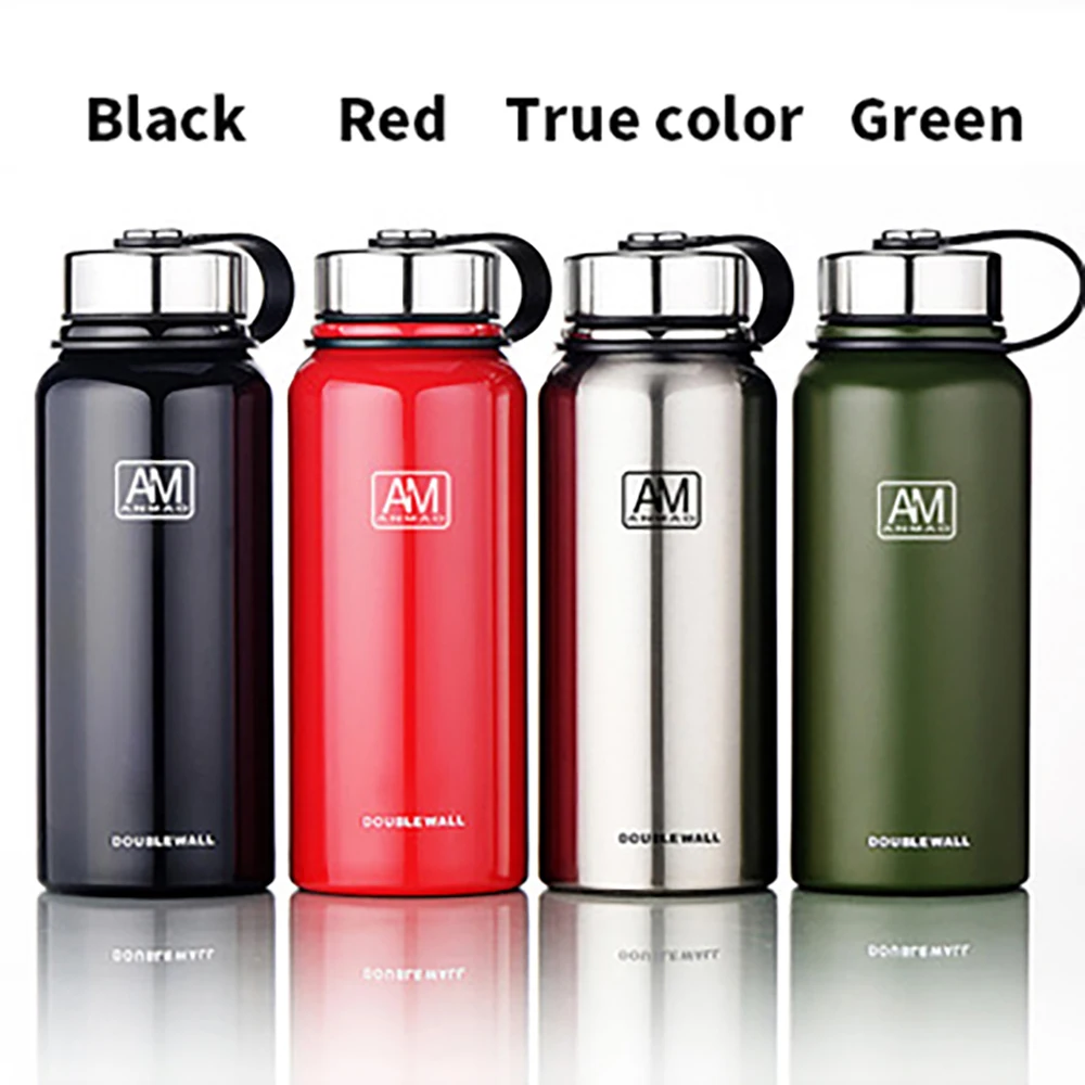 

Large-capacity outdoor vacuum flask, portable sports water bottle