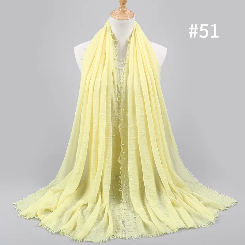 Пузырьковый Простой макси-шарф шаль модный мусульманский хиджаб вуаль шарфы