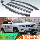 Автомобильные аксессуары для Jeep Grand Cherokee (WK2) 2011-2019, пластиковый Наружный козырек для вентиляционных отверстий, защита от солнца, дождя, 4 шт.