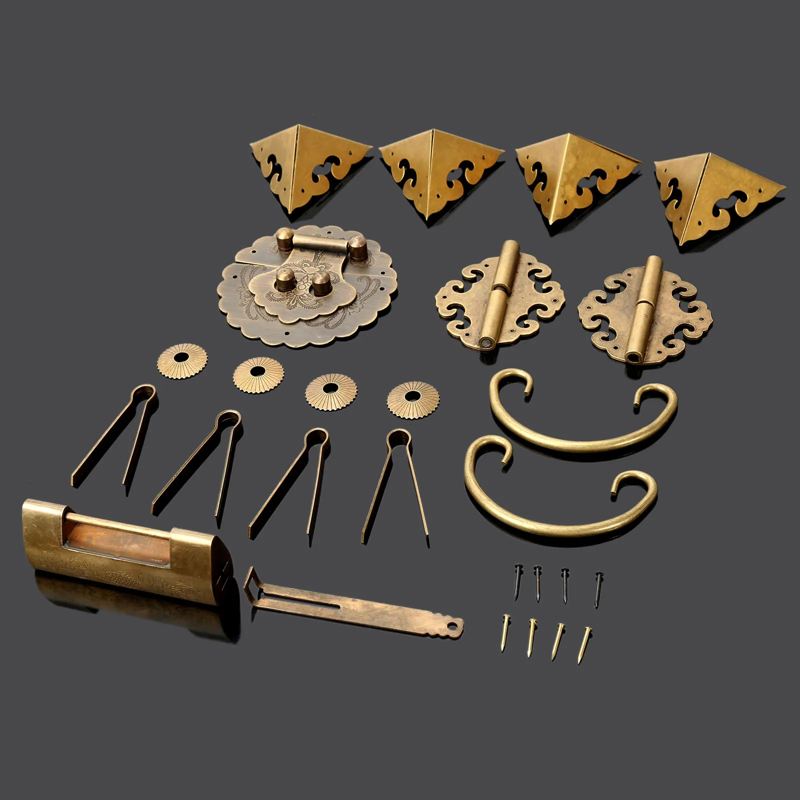 Китайский латунный мебельная фурнитура грудь петли багажного отделения защелка