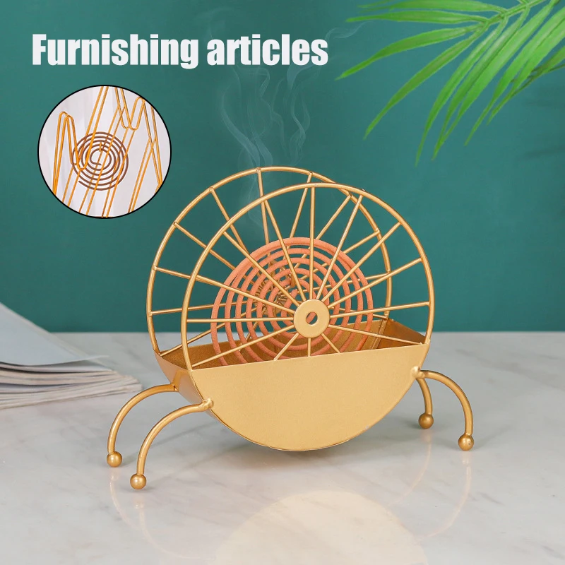 

Creative Mosquito Coil Holder Summer Metal Mosquito Repellent Incense Rack Plate Home Indoor Room Decoration декор комнаты