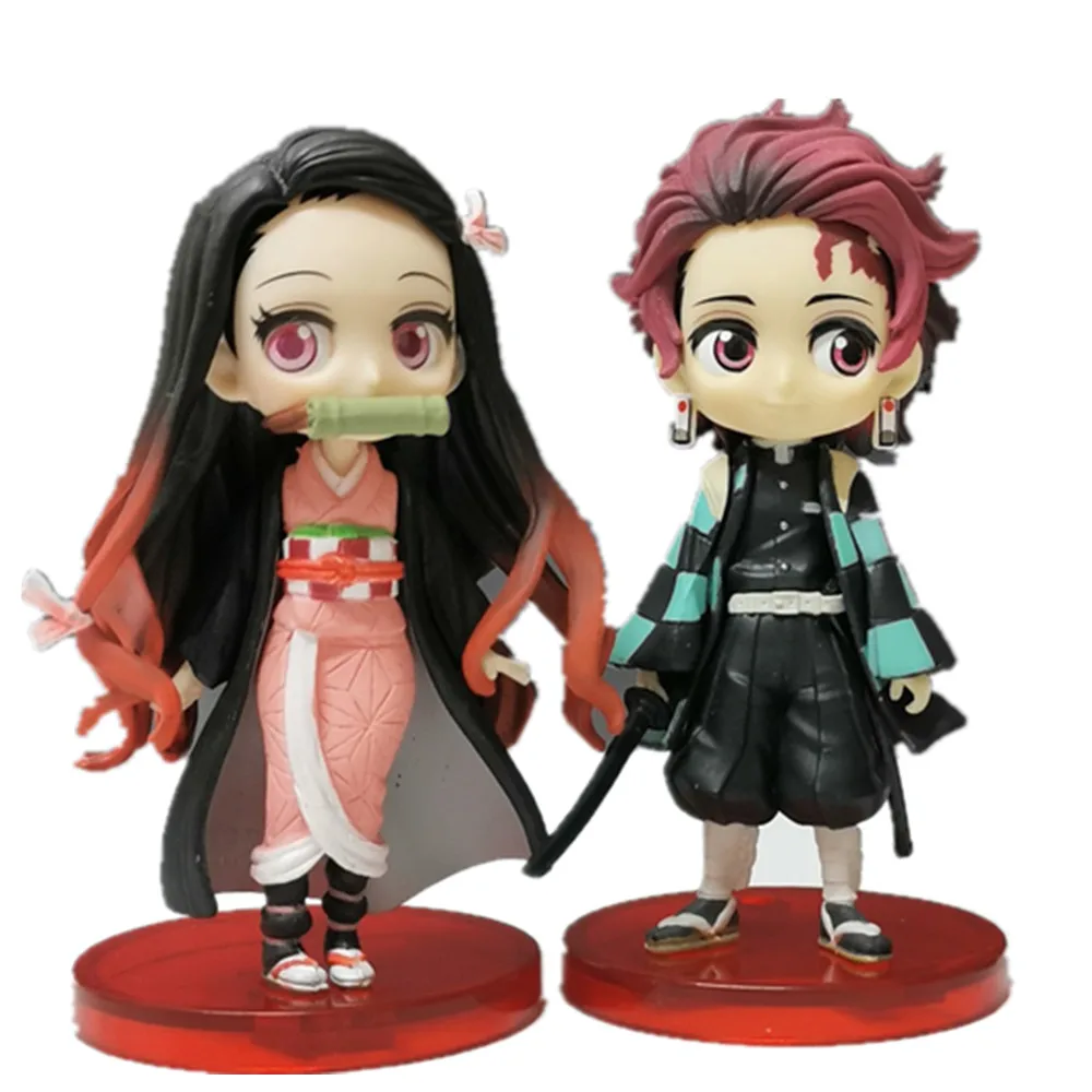 Рассекающий демонов киметасу no Yaiba Nezuko Tanjirou Q Ver. Экшн фигурки из ПВХ аниме