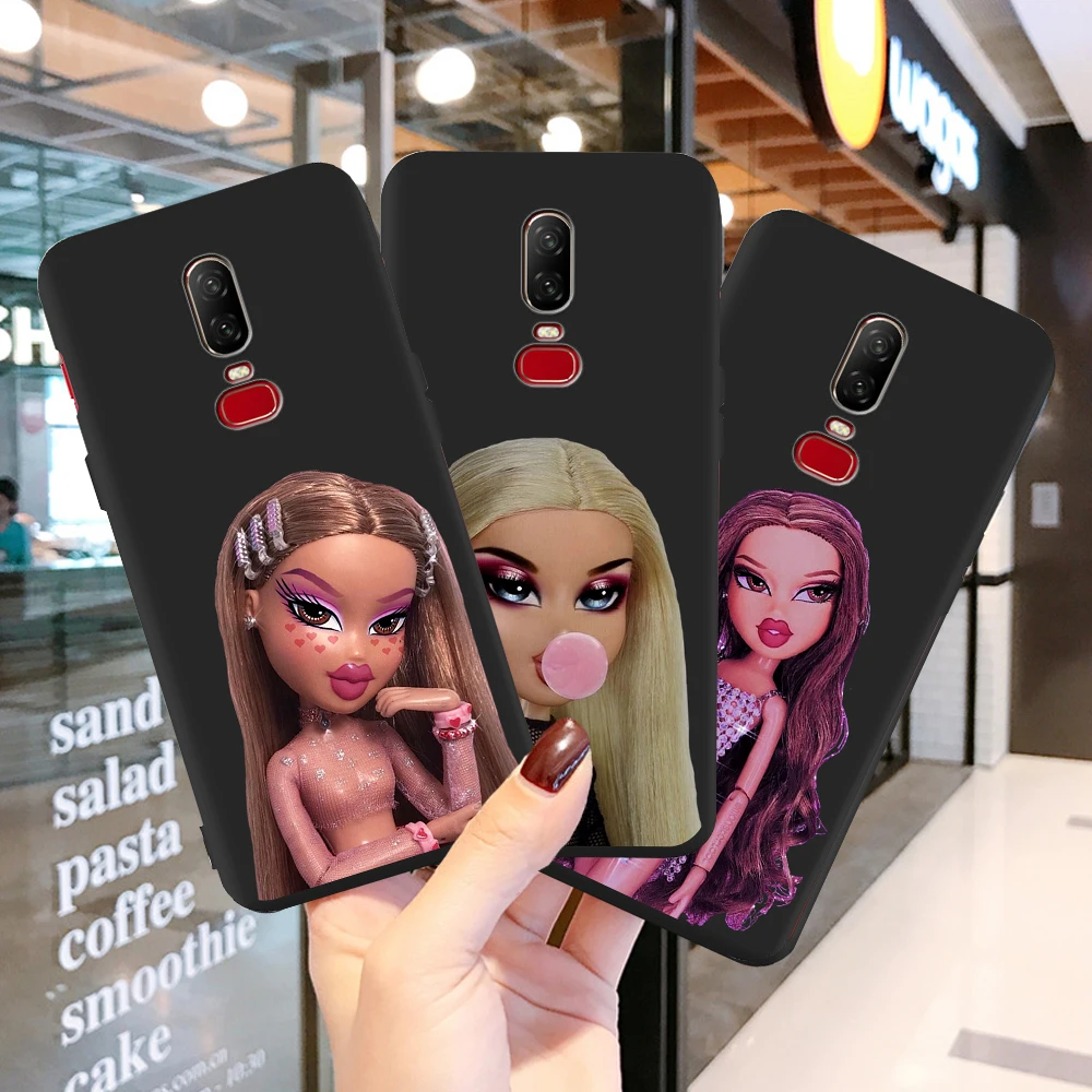 

Cute Cartoon Doll Bratz girl fashion for Oneplus 8 5 6 7 One Plus 5T 6T 7T 8 Pro Phone Case Coque Funda Cover Etui Luxury Capas