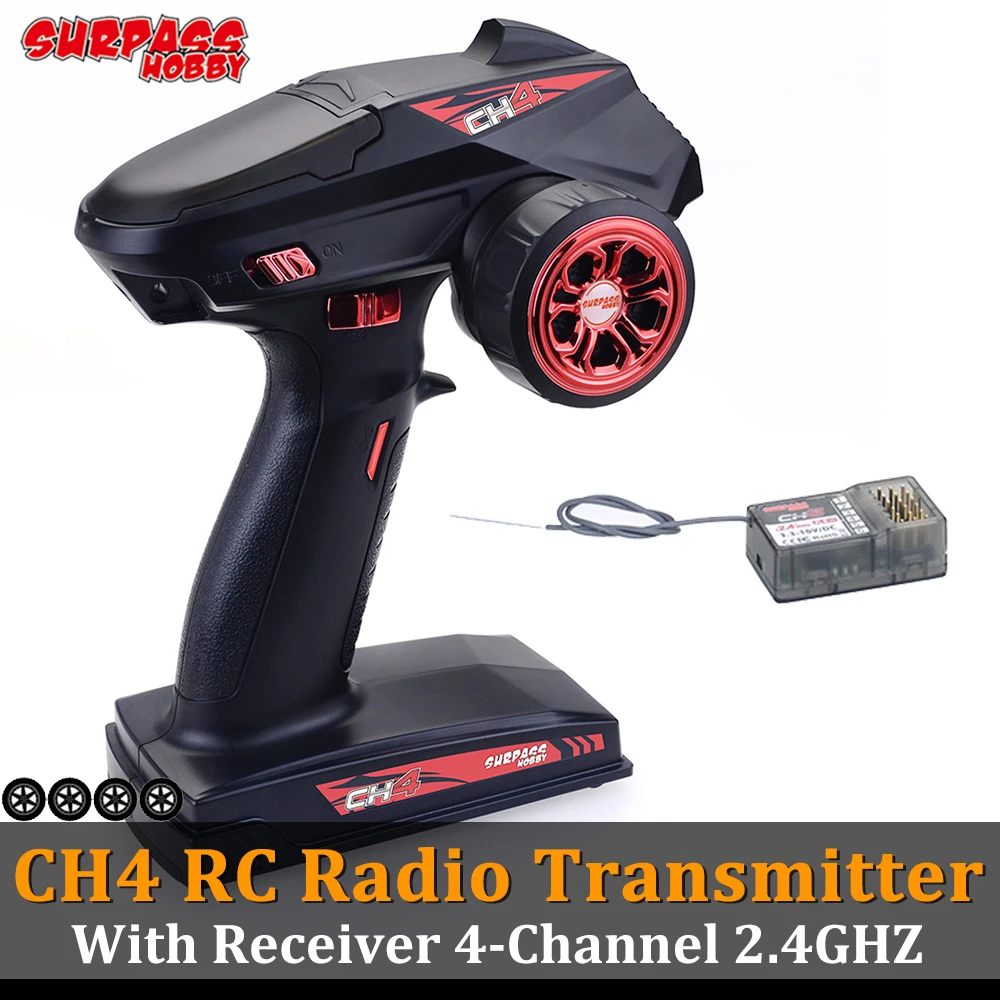 SURPASS HOBBY CH4 2 4G RC автомобиля цифровое радио передатчик пульта дистанционного ответ