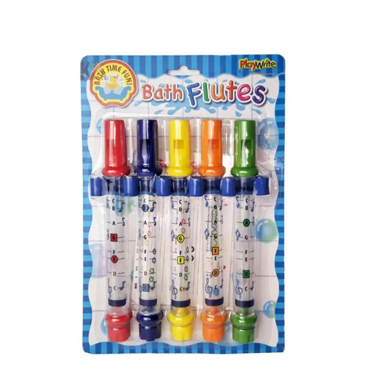5 шт. водная флейта Игрушка Дети Музыка Душ Ванна мелодии красочные игрушки