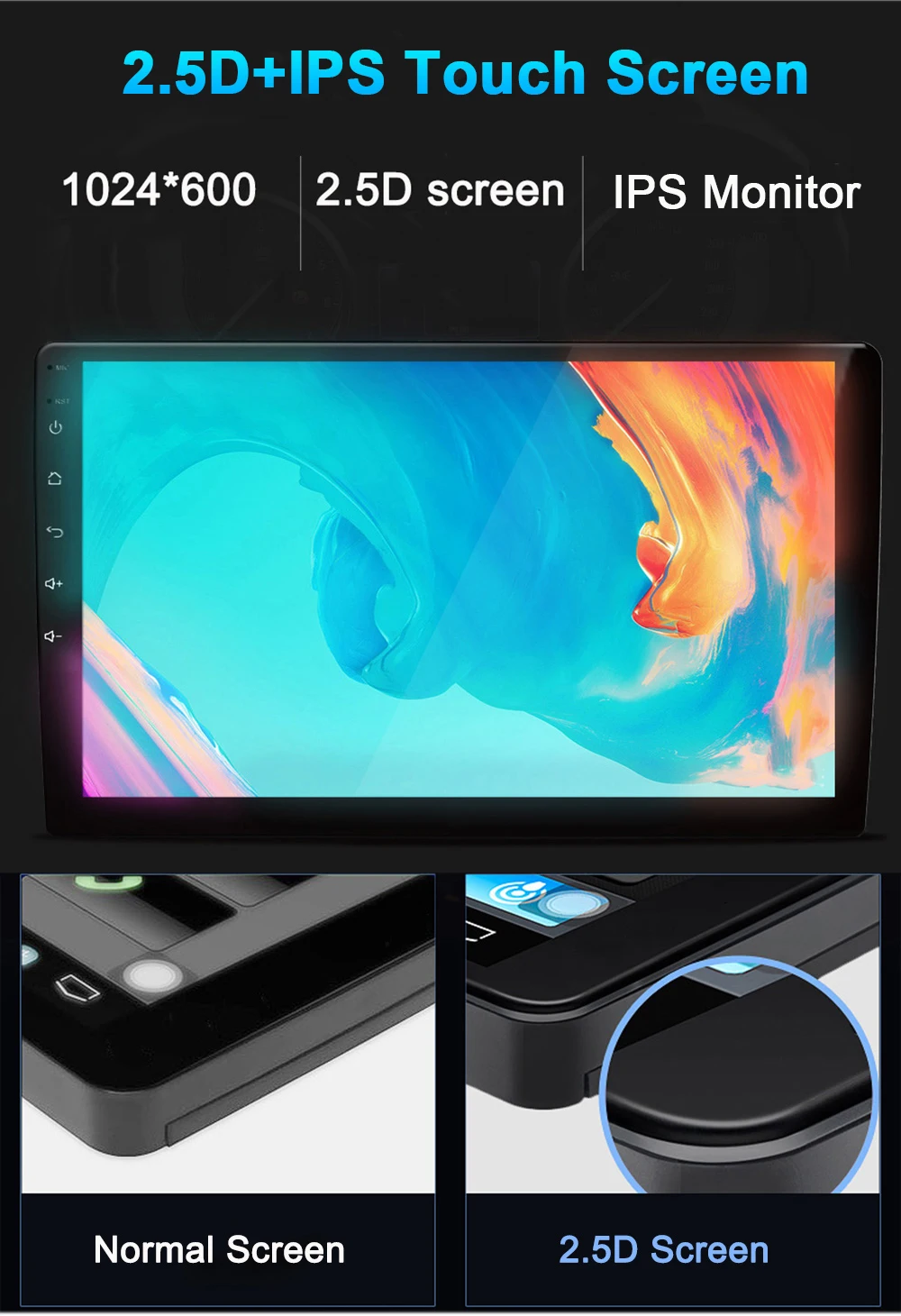 Funrover 2 Din Android 9,0 2.5D+ ips для 9/10 дюймов Автомобильный мультимедийный плеер радио для стерео-Радио автомобильной dvd-плеер gps-навигация с rds