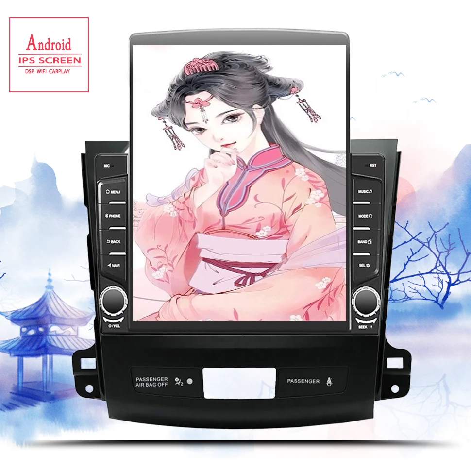 Автомобильный dvd плеер на Android 10 0 с gps для Mitsubishi Outlander XL 2005 2011 автомобильным радио