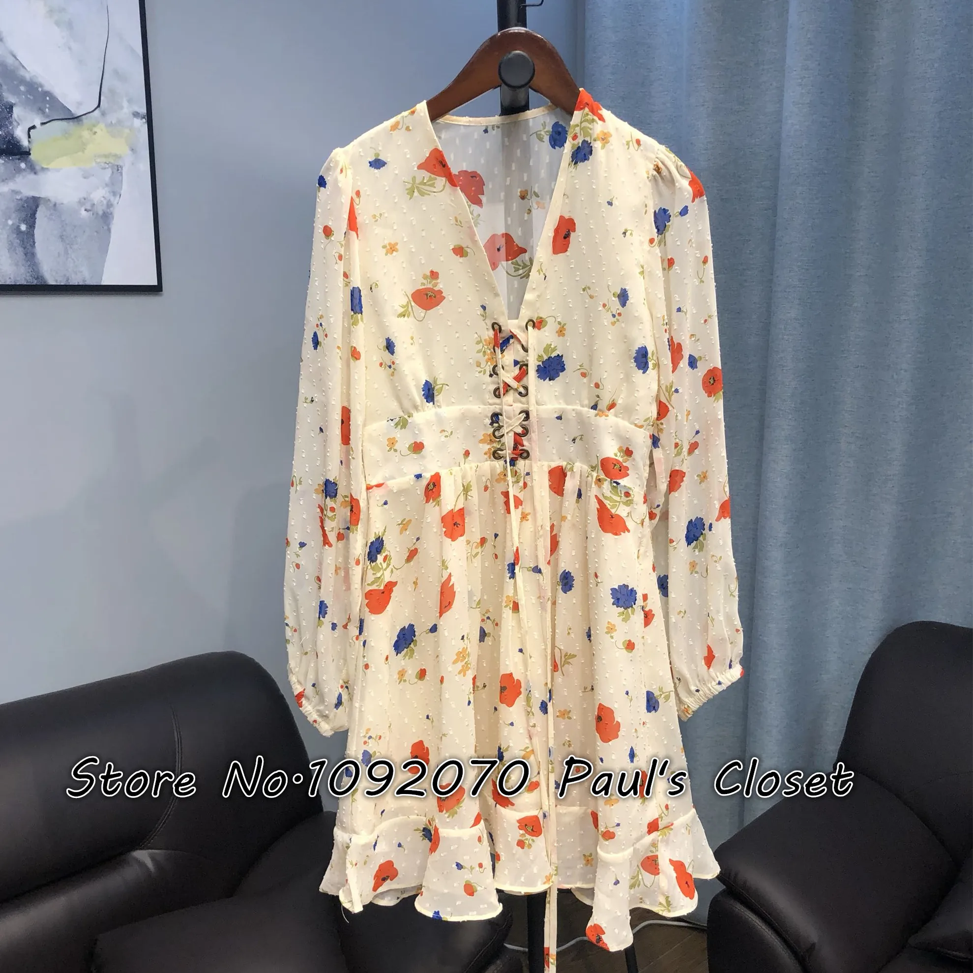 Женское богемное кружевное короткое официальное платье LILYPAUL | Женская одежда