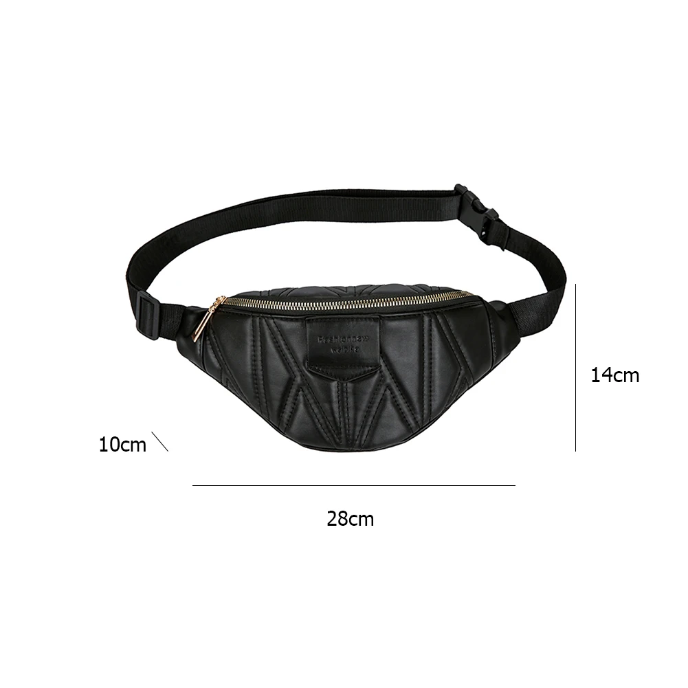 

PU Leather Chest Bag For Women Alligator Pattern Fashion Women's Banana Bag Lady's Elegant Travel Bum Bags Fanny Waist Pack 2021