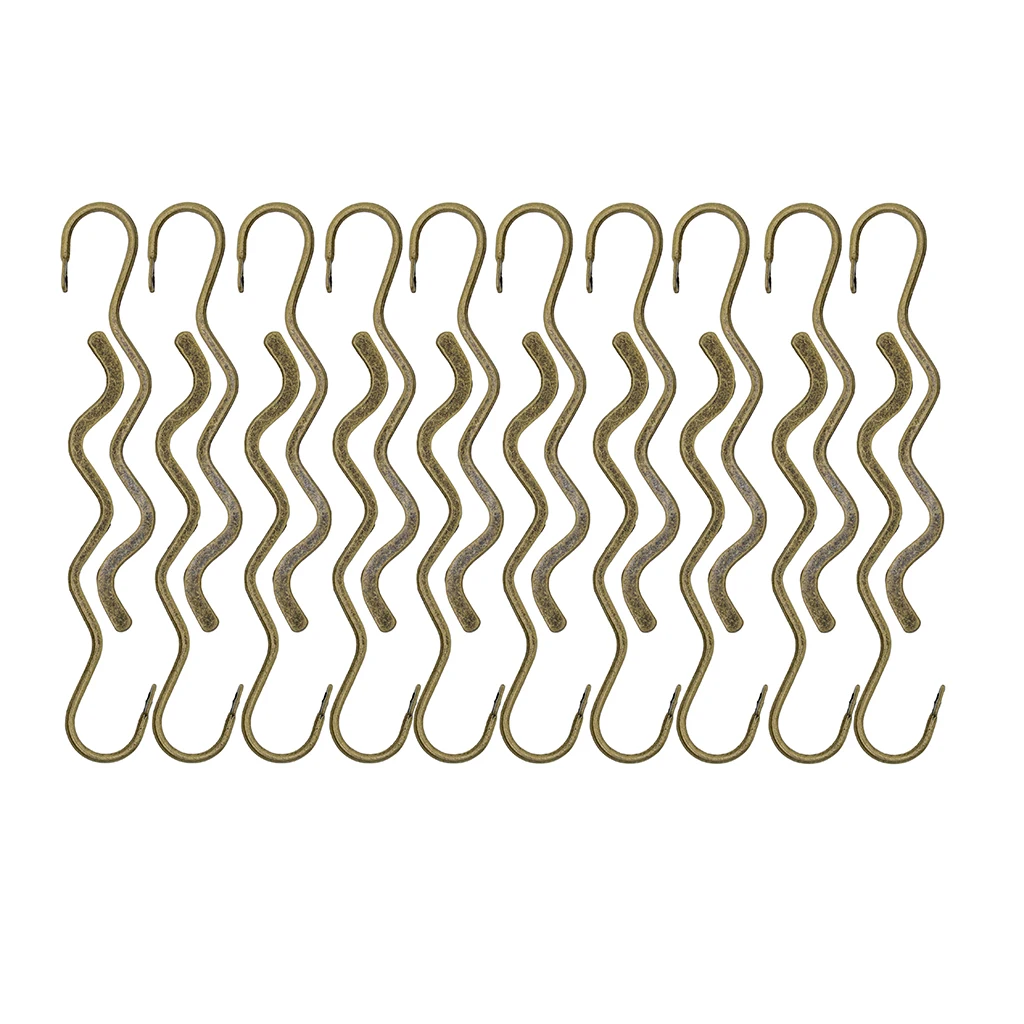 20 штук старинная Античная бронзовая Закладка &quotволна&quot крючки Бисероплетение