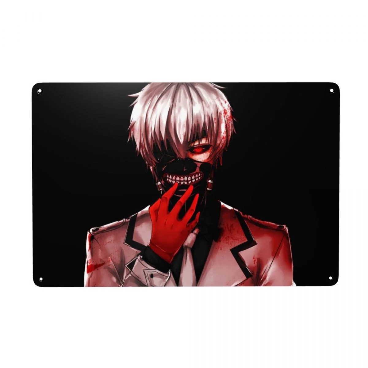 

Tokyo Ghoul Ken Kaneki Fantasy Manga Metal Tin Signs Cool Vintage Iron Painting Plate Garage Room Home Decor Wall Arts