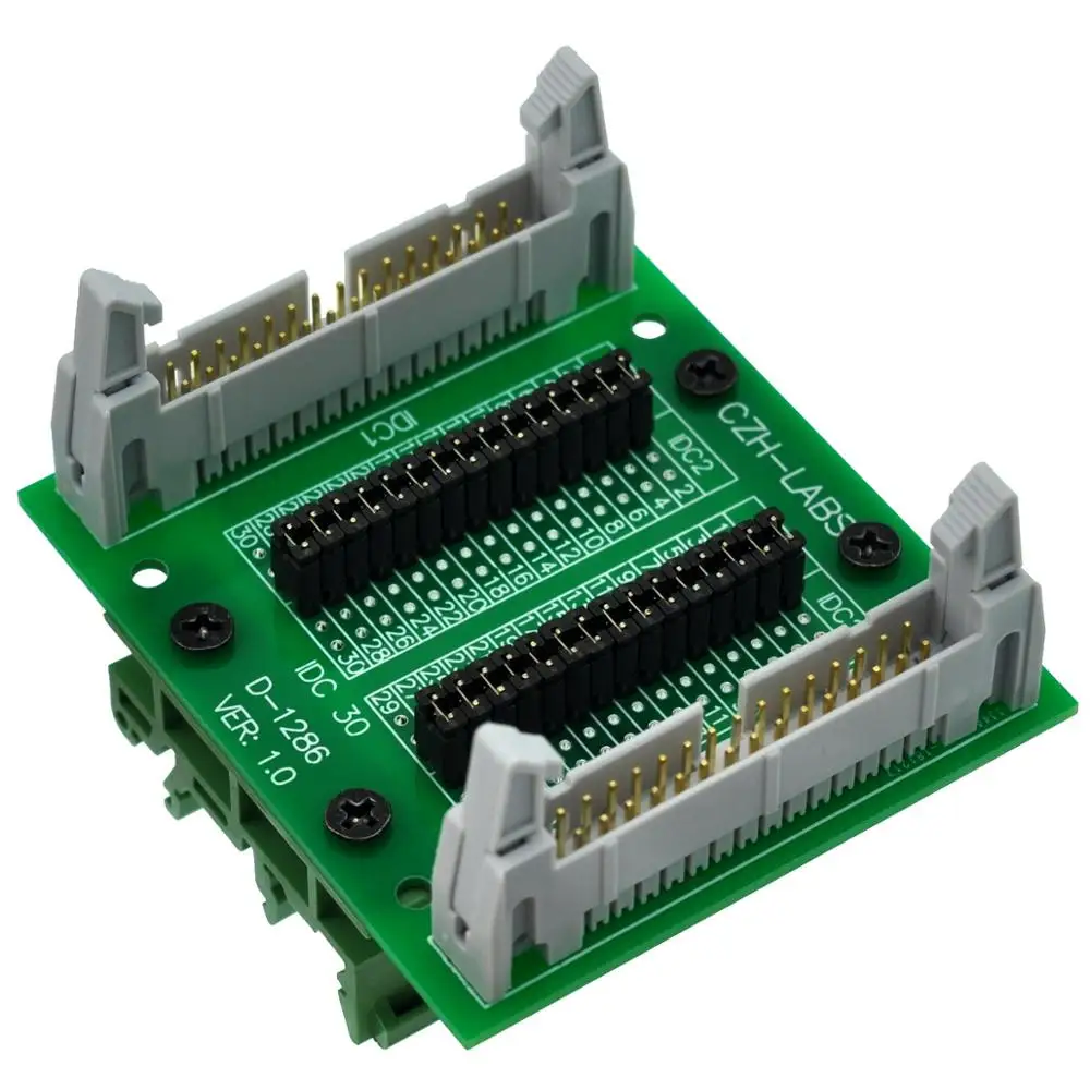 CZH-LABS DIN рейка крепление IDC30 2x15Pin 0,1 