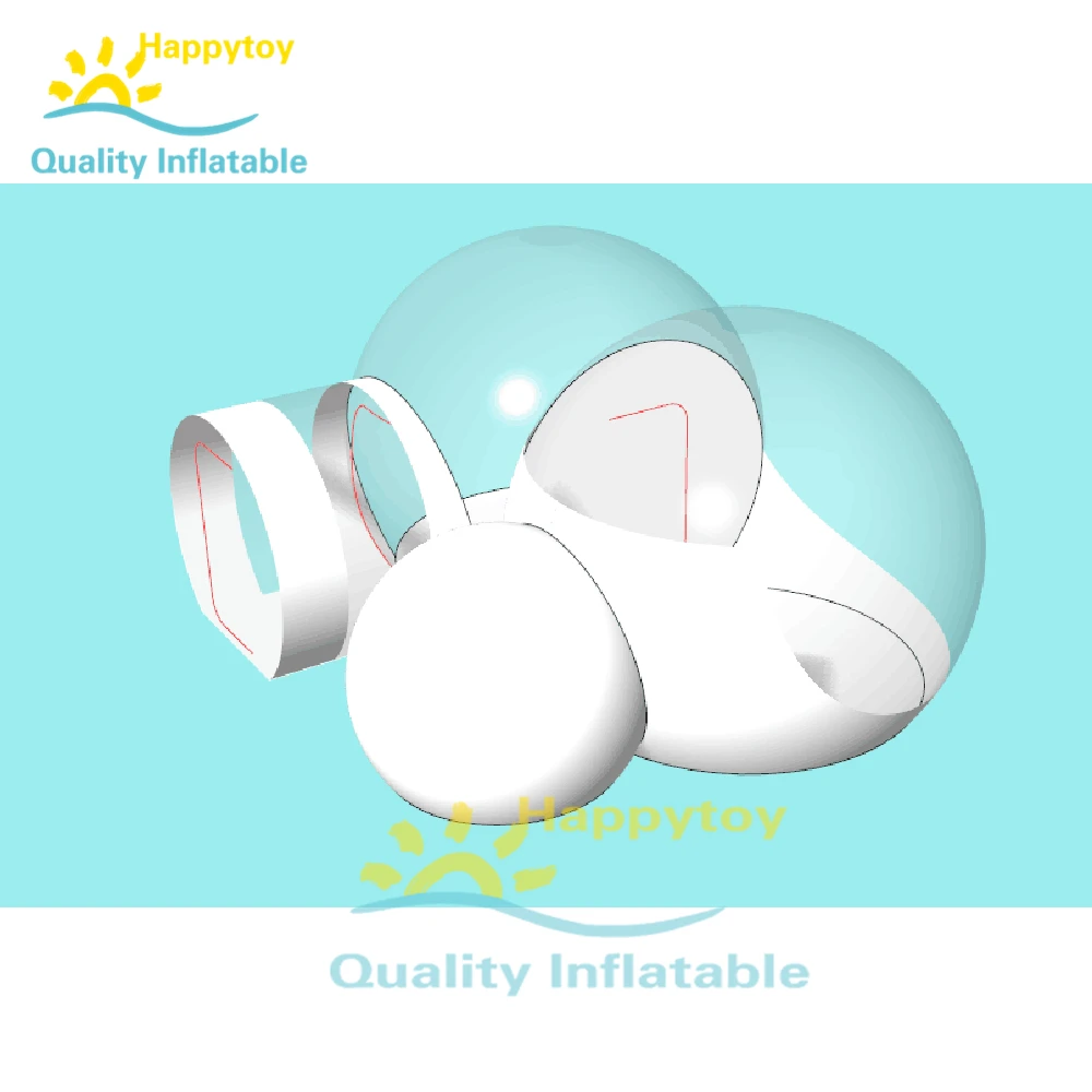 Визуальная или невизуальная прозрачная надувная палатка для кемпинга с без