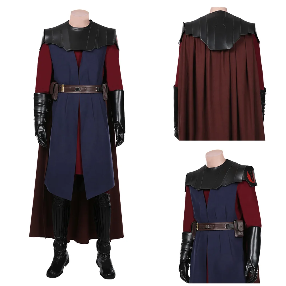 Костюм для косплея Анакина скайвалькери пальто плащ карнавальный костюм на