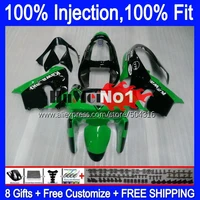 injection for kawasaki ninja zx 9r 900cc 9 r body 84mc 8 zx 9r zx9r 00 01 02 03 zx9 r 2000 2001 2002 2003 fairing factory green