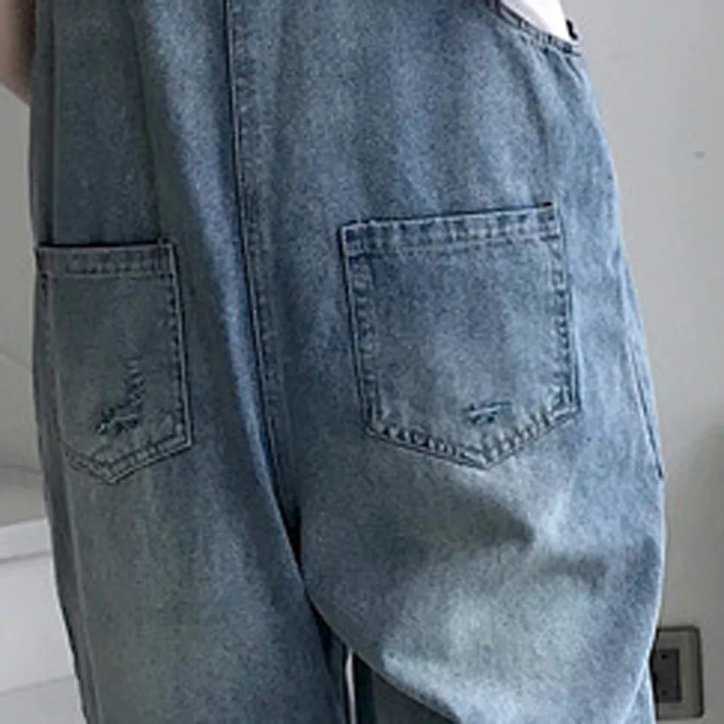 Женский Повседневный Свободный Длинный комбинезон без рукавов на тонких